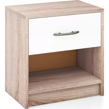 Noční stolek Noční stolek se zásuvkou, odkládací stolek 38,5 x 28 x 40,5 cm