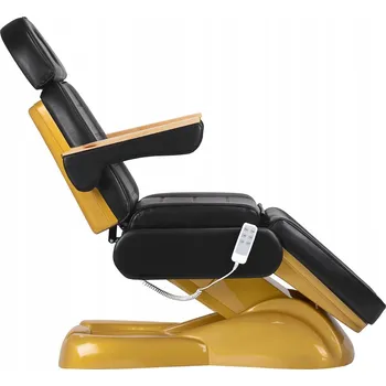 Pedikérské křeslo Elektrické kosmetické křeslo SILLON Lux 273b, 3 motory, zlaté a černé