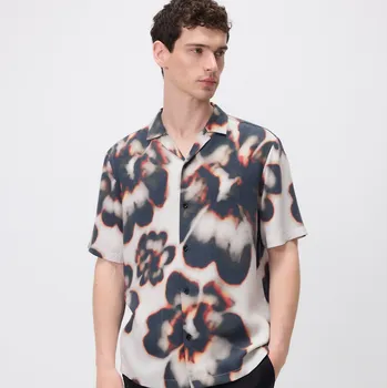 Pánská košile Reserved - Košile regular fit z lyocellu - vícebarevná - 740FW-MLC - 740FW-MLC-S