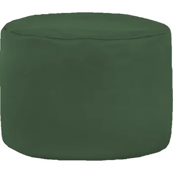 Taburet Taburetka Cilindro tmavě zelená ekokůže