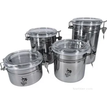 Dóza na potraviny Nerezová vzduchotěsná nádoba Poppins Lab - 1150ml