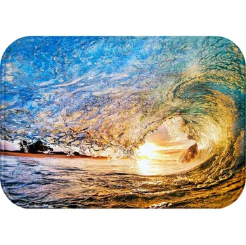 Koupelnová předložka KOUPELNOVÁ PŘEDLOŽKA PODLOŽKA PROTI SKLUZU ANTIBAKTERIÁLNÍ 60X40 HIT WODA MORZE