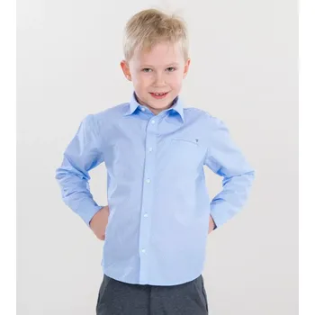 Chlapecká košile Chlapecká košile s dlouhým rukávem Mayoral 6123-31 světle modrá