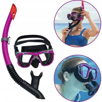 POTÁPĚČSKÉ BRÝLE S TRUBIČKOU, SADA NA POTÁPĚNÍ DO VODY PRO DĚTI I DOSPĚLÉ