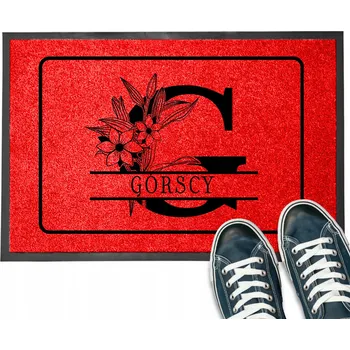 VSTUPNÍ ROHOŽKA 40X60 CM S ROSTLINNÝM MOTIVEM A VAŠÍM JMÉNEM - UNIKÁTNÍ VZOR