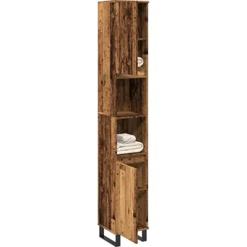 Koupelnový nábytek Koupelnová skříňka, staré dřevo, 30x30x190 cm