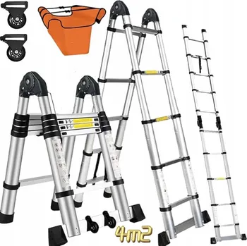 Žebřík Hliníkový Žebřík Hooha 10 až 150 kg