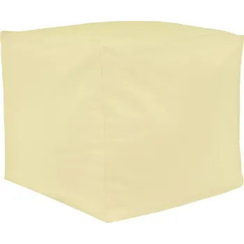 Taburet Taburetka Krémová ekokůže