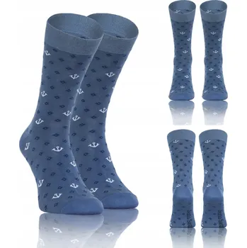 Pánské ponožky Sesto Senso Ponožky Kotvy modré velikost 43-46