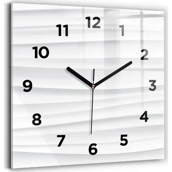 Hodiny Nástěnné hodiny Wallfluent bílé 30 cm