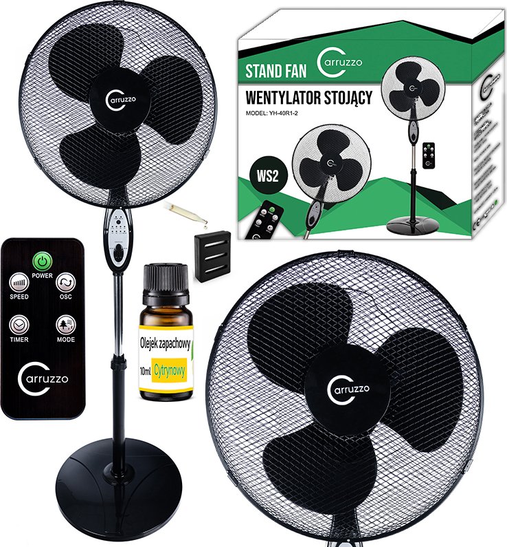 GOTEL Carruzzo WS2 Ventilátor velký stojanový s dálkovým ovládáním