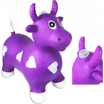 Hopsadlo GUMOVÉ HOPSADLO SKÁKACÍ KRÁVA S HUDBOU FIALOVÁ