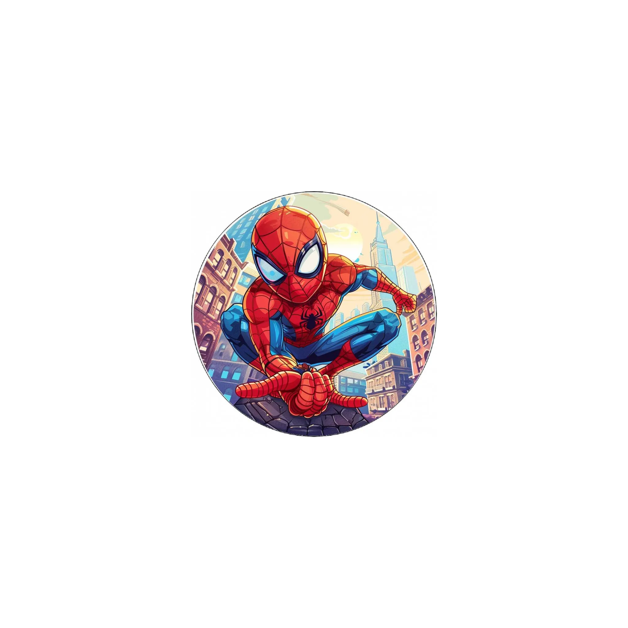 Fotografie 1 - Jedlá dekorace na dort Jedlý papír na dort kulatý 19,5 cm Spider-Man