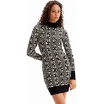 šaty Desigual Francesca Lacroix negro velikost XL