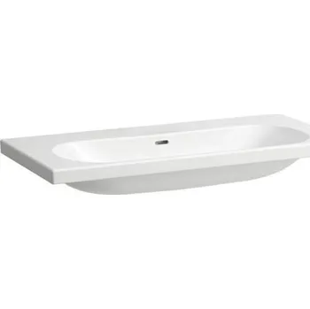 Umyvadlo Laufen Lua umyvadlo 100x46 cm, broušená spodní část, bez otvoru pro baterii, s přepadem, bílá