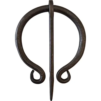 Karnevalový doplněk imago Ručně kovaná plášťová spona – velká (50 mm)