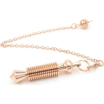 Měděné věštecké kyvadlo | esoterické kyvadlo, kyvadlo divinace - Růžové zlato