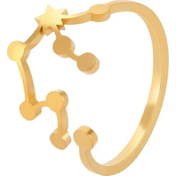 Prsten Dámský otevřený prsten znamení zvěrokruhu | prstýnek, šperk - Zlato Vodnáře