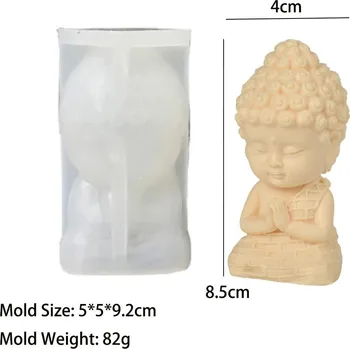 Silikonová forma 3D buddha | silikonová forma, buddha soška - 03