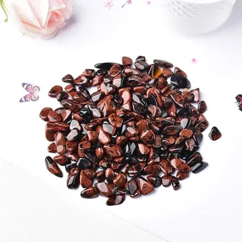 100 g Přírodní dekorační kameny | minerální kameny, energetické kameny - Červený obsidián