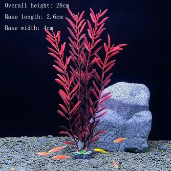 Dekorace do akvária Umělé rostliny do akvária s květy | akvarijní dekorace | vodní tráva - ARHAHYU