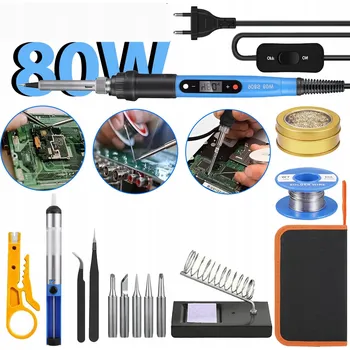 IP kamera VÝKONNÁ PÁJECÍ STANICE 80W SADA V POUZDRO + PŘÍSLUŠENSTVÍ, 16v1