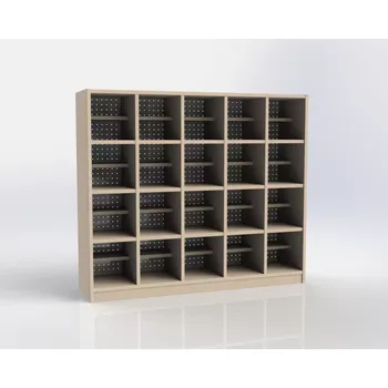 Botník Botník pro 20 dětí s poličkou na bačkůrky