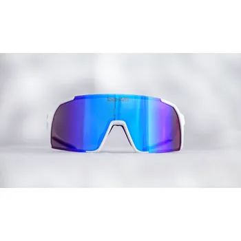 cyklistické brýle be-AM LIFE JUNIOR 057WH/BL Sluneční sportovní brýle - bílá/modrá