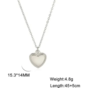 Náhrdelník Ocelový náhrdelník srdce | dámský šperk - Styl C ocel