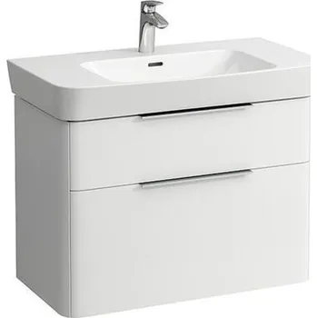 Koupelnový nábytek Laufen Moderna skříňka s umyvadlem 84x46,5 cm, 2x zásuvka, bílá lesk