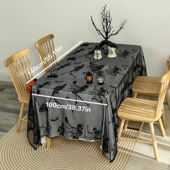 Party dekorace Halloween dekorace na stůl netopýří krajka | halloweenská výzdoba - TK181-C109