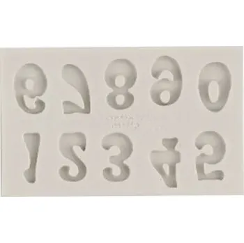 Nádoba na pečení Silikonová forma na dort a čokoládu | cukrářské potřeby, silikonové formy, číslice a písmena - Bílá čísla