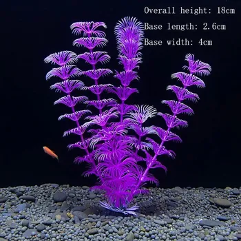 Dekorace do akvária Umělé rostliny do akvária s květy | akvarijní dekorace | vodní tráva - TU6UI