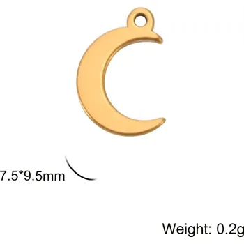 Přívěsek Přívěsek na krk | šperk 5 ks - Měsíční zlato