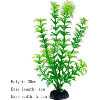 Dekorace do akvária Umělé rostliny do akvária pro dekoraci | akvarijní dekorace | vodní tráva - Zelená 5