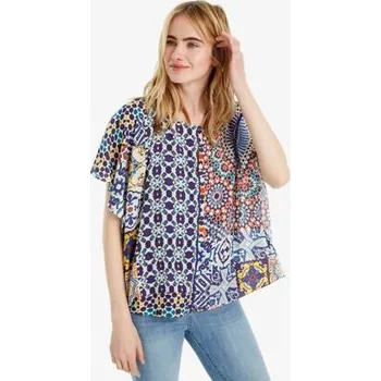 Dámská halenka Halenka Desigual Agadir marino velikost XXL