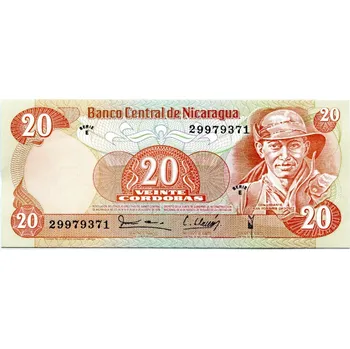 NIKARAGUA. 20 cordobas 1979. Pi. 135.