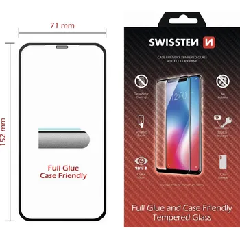 Swissten OCHRANNÉ SKLO APPLE IPHONE XS MAX ČERNÉ