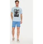 Blend Šortky z materiálu 20717939 Modrá Regular Fit XXL