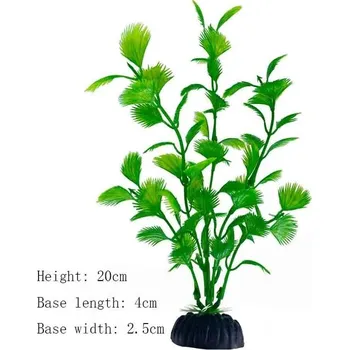 Dekorace do akvária Umělé rostliny do akvária pro dekoraci | akvarijní dekorace | vodní tráva - Zelený typ-200025551