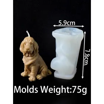 Forma na pečení Silikonová forma s motivem psa | dekorace pes, odlévací forma, forma na svíčky a dekorace pes - 02