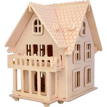 3D puzzle Woodcraft construction kit Woodcraft Dřevěné 3D puzzle Evropská vila B
