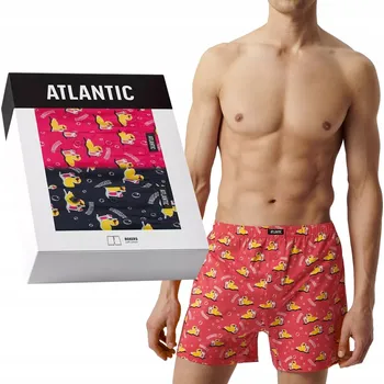 Boxerky 2-BALENÍ Pánské volné boxerky šortkového střihu Atlantic XL