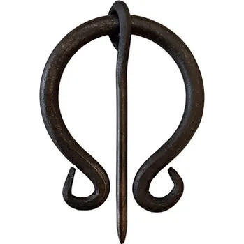 Karnevalový doplněk imago Ručně kovaná plášťová spona - malá (30 mm)