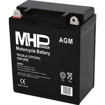 Motobaterie Motobaterie MHPower YB12A-A AGM 12V, 12Ah, 155A