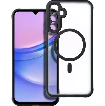 Pouzdro na mobilní telefon Pouzdro Full Matte Mag Cover – Samsung Galaxy A15 / A15 5G, černé (Magnetické pouzdro Full Matte Mag Cover s matným povrchem a podporou MagSafe pro Samsung Galaxy A15 / A15 5G)