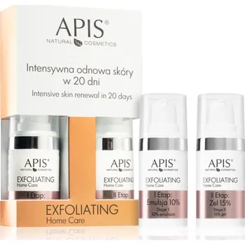 Pleťové sérum Apis Natural Cosmetics Exfoliation 1. Step exfoliační čisticí emulze 15 ml + 2. Step exfoliační gel 15 ml