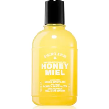 Koupelový olej Perlier Honey Miel Honey & Matcha Tea sprchový a koupelový krém 500 ml
