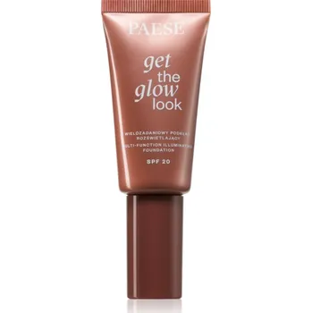 Make-up Paese Get The Glow Look Illuminating Foundation lehký make-up s rozjasňujícím účinkem SPF 20 odstín 4W Medium Beige 30 ml