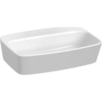 Umyvadlo Jika Lyra Plus Umyvadlová mísa 55x40 cm, bez otvoru pro baterii, bez přepadu, bílá